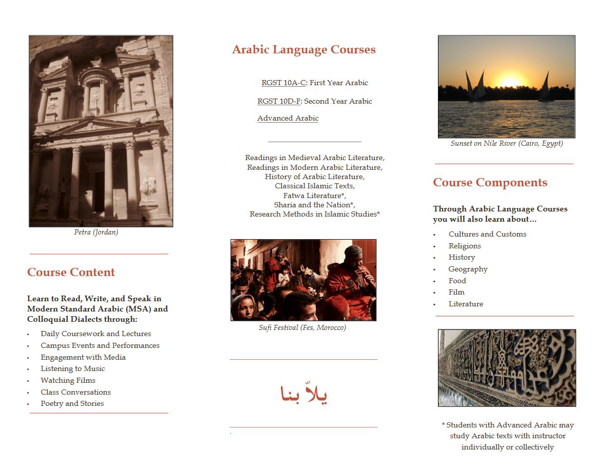 Page 2 of Arabic Brochure