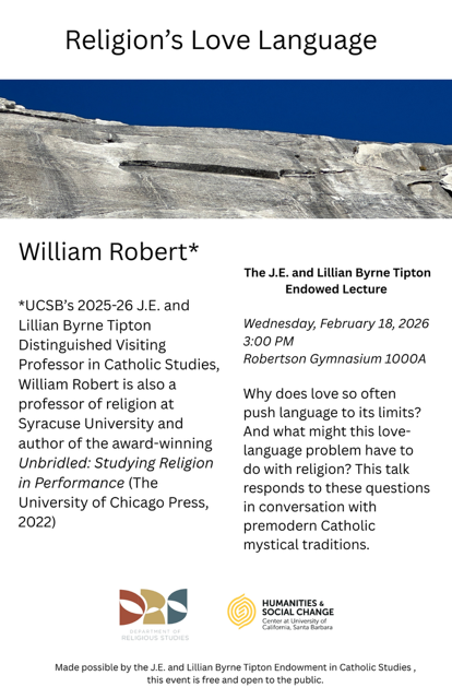 Flyer for Religion's Love Language