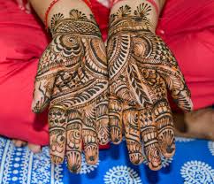 Photo of henna on a woman's hands