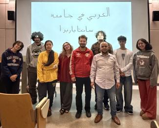 Photo of students in Arabic class