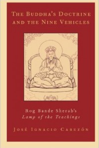 bookcover of Jose Cabezon's The Buddha's Doctrine and the Nine Vehicles: Rog Bande Sherab's Lamp of the Teachings"